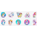 Cartoon Unicorn Stickers 10's - Sold Assorted Cartoon Unicorn Stickers 10's - Sold Assorted